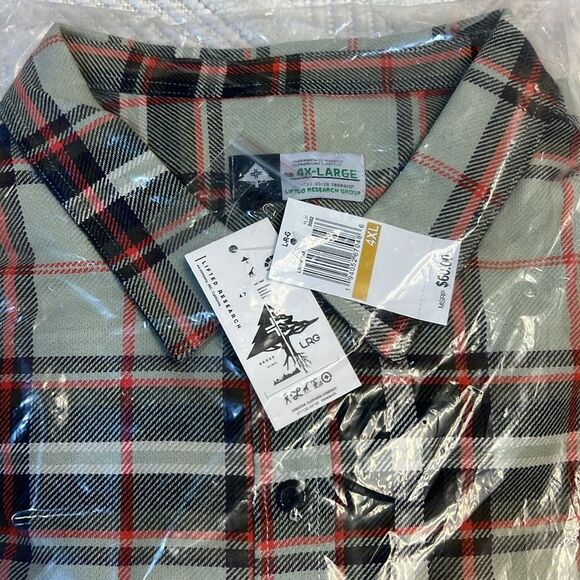 LRG - BRUSHWOOD FLANNEL in Sage - Picture 4 of 6